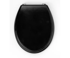 Beldray LA032355BFPEU7 Wooden Toilet Seat, Juodas