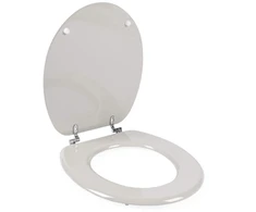 Beldray LA032355PGRY Wooden Toilet Seat, Baltas