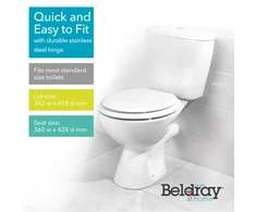 Beldray LA032355WFPEU7 Wooden Toilet Seat? Baltas