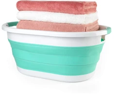 Beldray LA034816MNTFPEU7 Collapsible Laundry Basket 28L Baltas/Mint