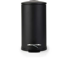 Beldray LA036690BLKPEU7 Slimline D-Shaped Pedal Bin 5-Litre, Baltas