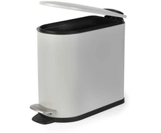 Beldray LA036690GRYPEU7 Slimline D-Shaped Pedal Bin - Pilkas 5-Litre
