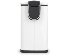 Beldray Slimline D formos pedalinė šiukšliadėžė, 5 l, balta