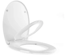 Beldray LA037185EU7 Anti-bac Family Toilet Seat, Baltas