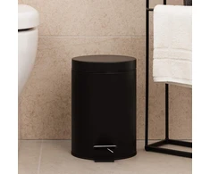 Beldray LA038098BPEU7 3 Litre Soft-Close Round Pedal Bin, Juodas