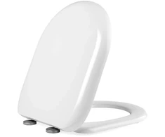Beldray LA072771PEU7 Anti-bac D-shaped Toilet Seat, Baltas