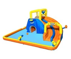Bestway didžiulė VANDENS ŽAIDIMŲ AIKŠTELĖ 551x502x265cm čiuožykla 53377