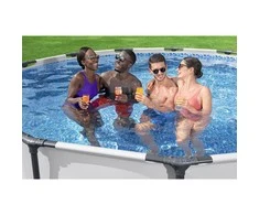 Rėminis baseinas 13 FT 396 x 122 cm plieno Pro Max BESTWAY