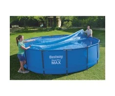 Bestway Baseino uždangalas Flowclear, mėlynas, 462cm, apskritas