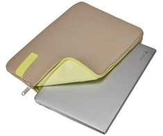 Case Logic 4699 Reflect Nešiojamas kompiuteris dėklas 15,6 REFPC-116 Plaza Taupe/Sun-Lime