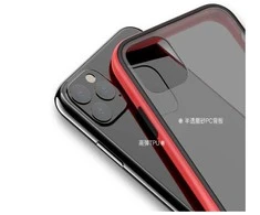 Comma Joy elegantiškas smūgiams atsparus dėklas iPhone 11 Pro, juodas