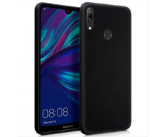 Evelatus Huawei Y7 2019 Nano Silikoninis dėklas Soft Touch TPU Juodas