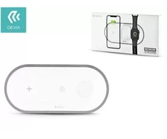 Devia 3In1 Charger for smart phone &amp; Applewatch &amp; Earphone V4 (10W) baltas