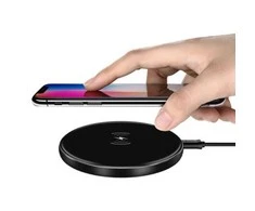 Devia Aurora Series Ultra-slim Wireless Quick Charger (V2) (10W) juodas