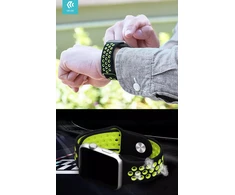 Devia Deluxe Series Sport Band for Apple Watch 4 Geltona