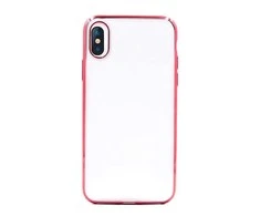 Dėklas Devia Glitter soft case (TPU) iPhone XS/X(5.8) red