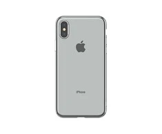 Devia blizgus minkštas TPU dėklas iPhone XS Max (6.5) sidabrinis
