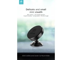 Automobilinis telefono laikiklis Devia Sucker magnetinis, juodas