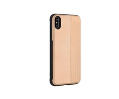 Auksinis telefono dėklas Devia H-Card iPhone XS Max (6.5)