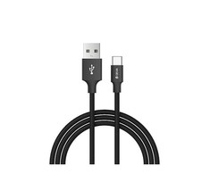 USB kabelis Devia Pheez 3 Pack microUSB 0.25m,1.0m,2.0m juodas