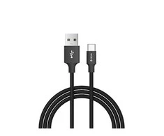 USB kabelis Devia Pheez 3 Pack microUSB 0.25m,1.0m,2.0m juodas