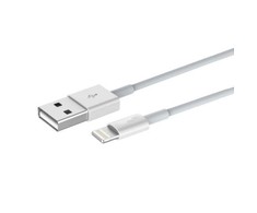 Devia kabelis Smart EC080 USB - Lightning 1,0 m 2,1A baltos spalvos