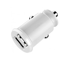 Įkroviklis automobilinis Devia Smart su 2 USB jungtimis (3.1A) baltas