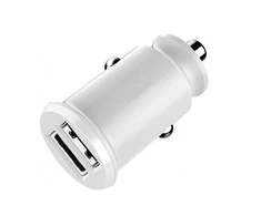 Įkroviklis automobilinis Devia Smart su 2 USB jungtimis (3.1A) baltas
