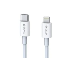 Devia Smart Series PD Cable for Tyep-C to Lightning (MFI) 18W baltas