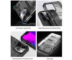 Devia Juodas apsauginis dėklas iPhone 12 Pro Max