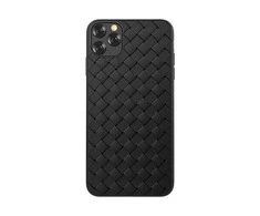Dėklas Devia Woven Pattern Design Soft Case iPhone 11 Pro juodas