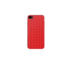 Dėklas Devia Woven Pattern Design Soft Case iPhone SE2 red