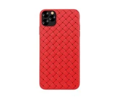 Dėklas Devia Woven Pattern Design Soft Case iPhone 11 Pro red