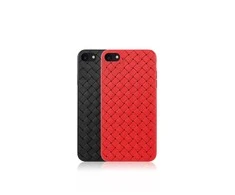 Dėklas Devia Woven Pattern Design Soft Case iPhone SE2 red