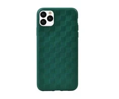 Dėklas Devia Woven2 Pattern Design Soft Case iPhone 11 Pro Max žalias
