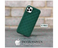 Dėklas Devia Woven2 Pattern Design Soft Case iPhone 11 Pro žalias