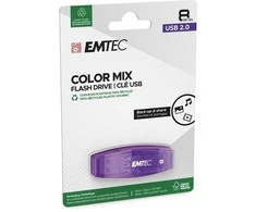 Emtec USB2.0 C410 8GB Violetinė