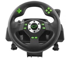 Žaidimų vairas su pedalais Esperanza Drift EGW101 PC/PS3 Juodas
