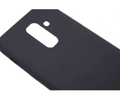 Evelatus Samsung Galaxy A6 Plus 2018 Nano Silikoninis dėklas Soft Touch TPU Juodas