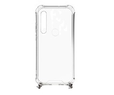 Dėklas Evelatus Xiaomi Xiaomi Redmi Note 8 / Redmi Note 8 2021 Silicone Transparent with Necklace TPU Strap Gold