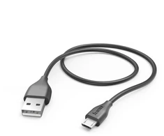 Hama USB-A – microUSB USB laidas 1,4 m juodas (001736100000)