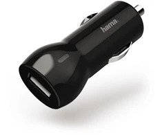 HAMA USB CAR CHARGER 12V 2.4A (Juodas)
