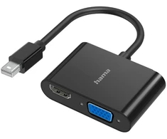 „Hama 2-in-1 Mini DisplayPort“ į VGA + HDMI adapteris su 4K Ultra HD palaikymu
