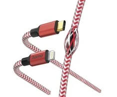 Hama Reflected USB-C - Lightning 1,5m, raudonas