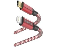 Hama Reflected USB-C - Lightning 1,5m, raudonas