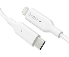 Hama USB-C - Lightning, 1.0m balta