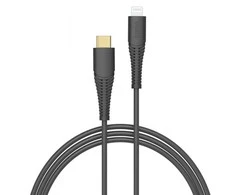 Hama 00201602 Charging Cable, USB-C - Lightning 1.5m juodas
