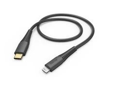 Hama 00201602 Charging Cable, USB-C - Lightning 1.5m juodas