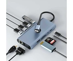 Hawk HW-HUB801 8in1 Adapteris USB-C