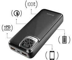 Hawk 20000 mAh powerbankas su LCD ekranu